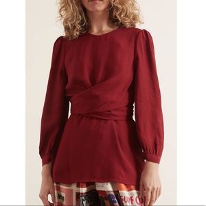 Zimmermann Wrap Front Bodice Top